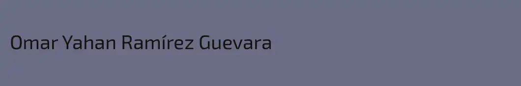 Omar Yahan Ramírez Guevara